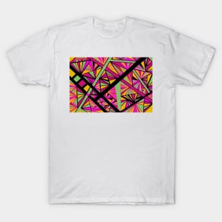 Psychadelic Taffy-colored Prism Print T-Shirt